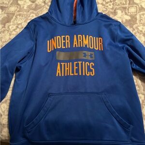 Boys Under Armor Blue and Orange Athletic Jacket